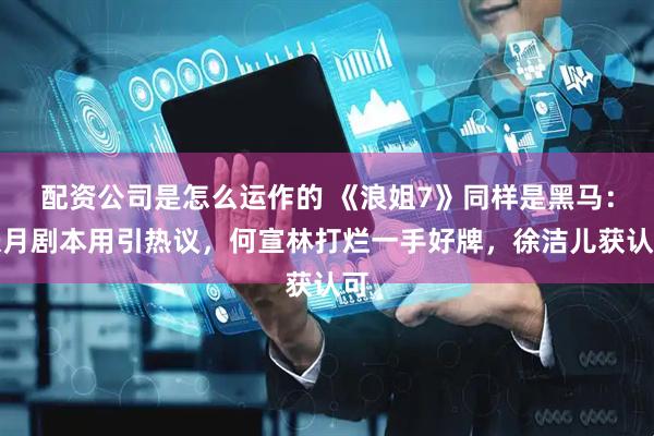 配资公司是怎么运作的 《浪姐7》同样是黑马：张月剧本用引热议，何宣林打烂一手好牌，徐洁儿获认可